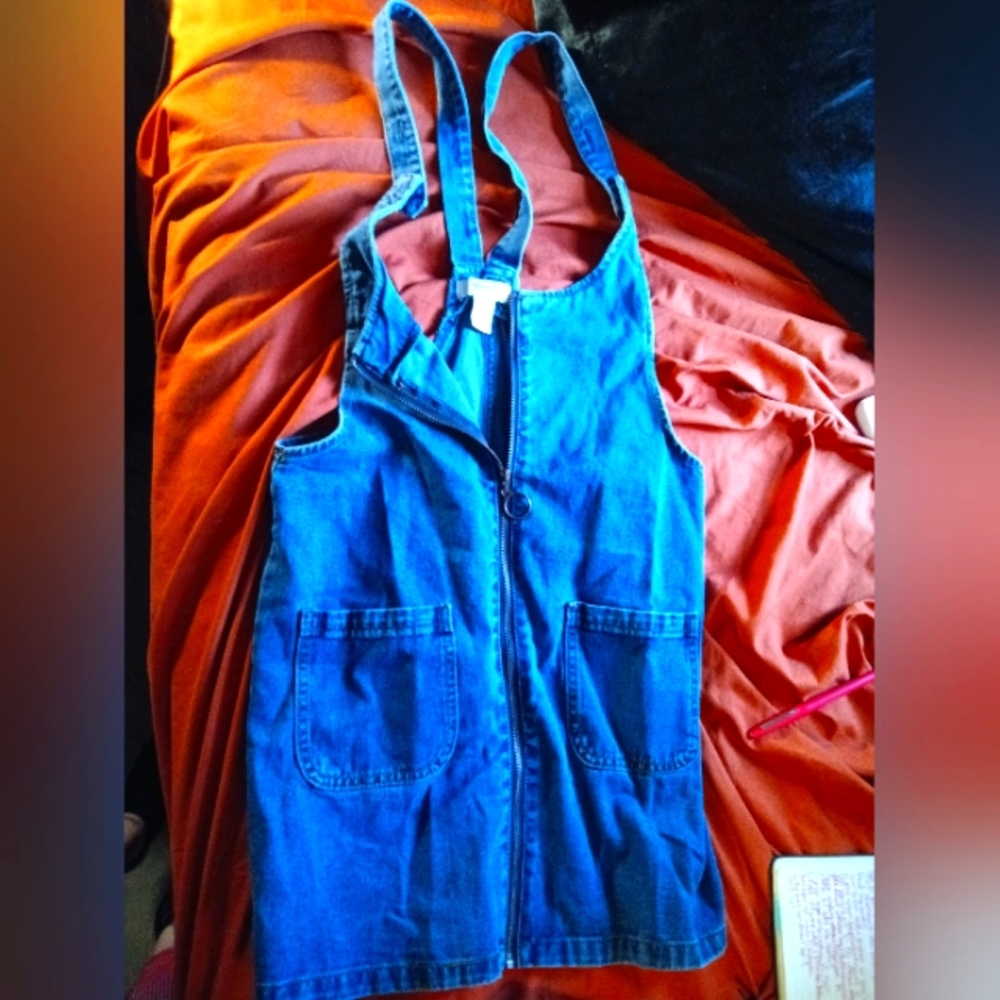 Forever 21 junior adorable denim mini dress